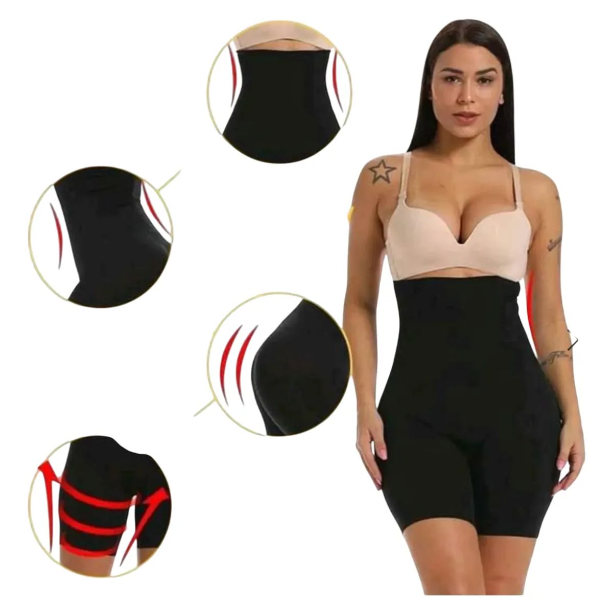GENERICO - Faja Levanta Cola Braga Moldeadora Abdomen Glúteo Panty Ropa
