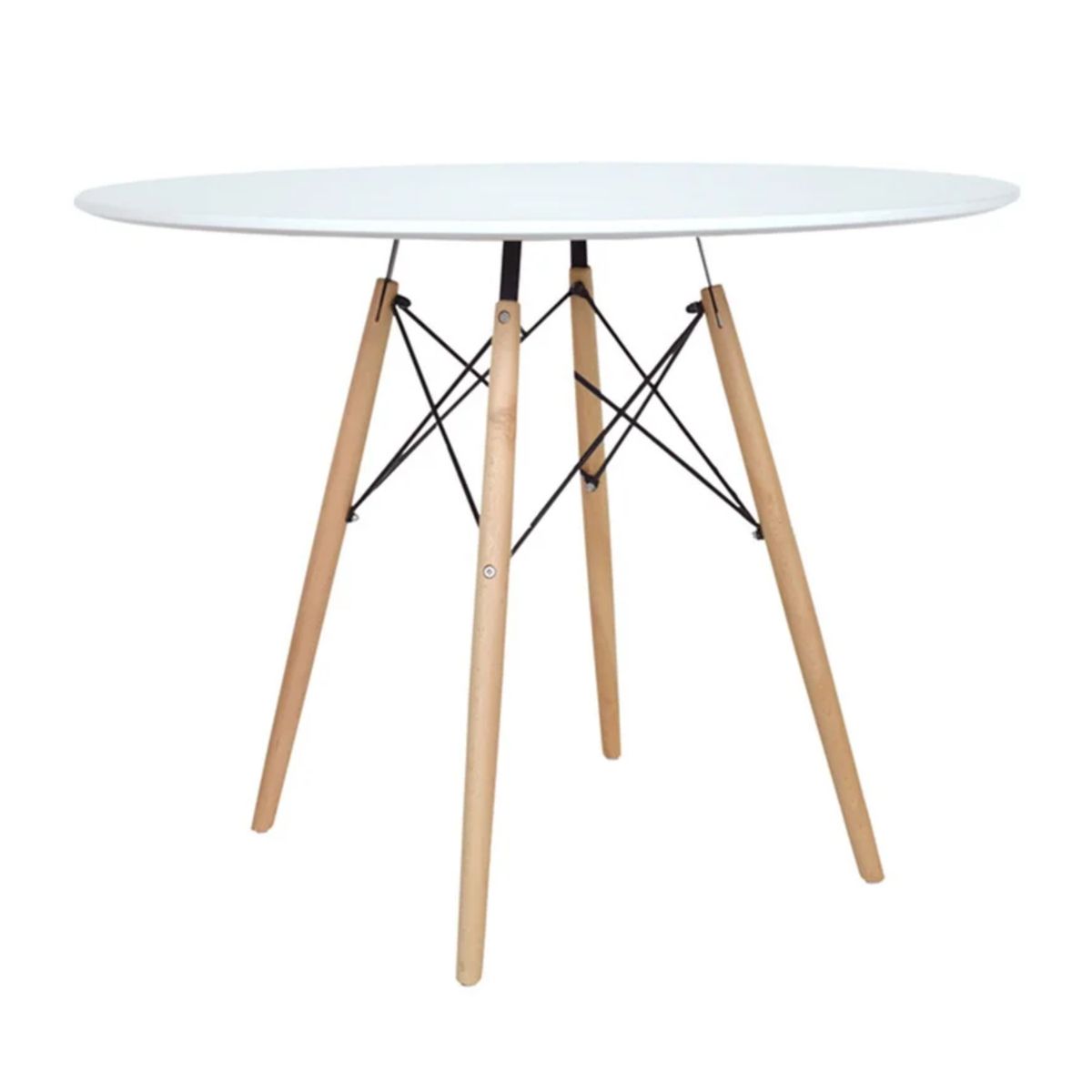 GENERICO - MESA EAMES REDONDA 80CM  MADERA HAYA