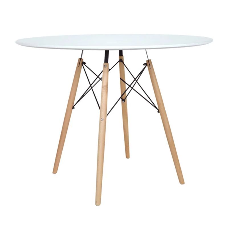 ZENIT - MESA EAMES REDONDA 80CM  MADERA HAYA