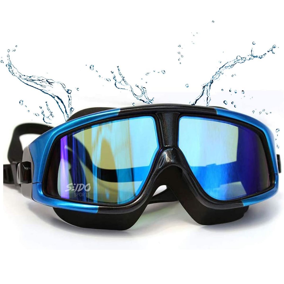 GENERICO - Gafas Natacion + Tapa Oidos + Nariguera + Estuche Piscina