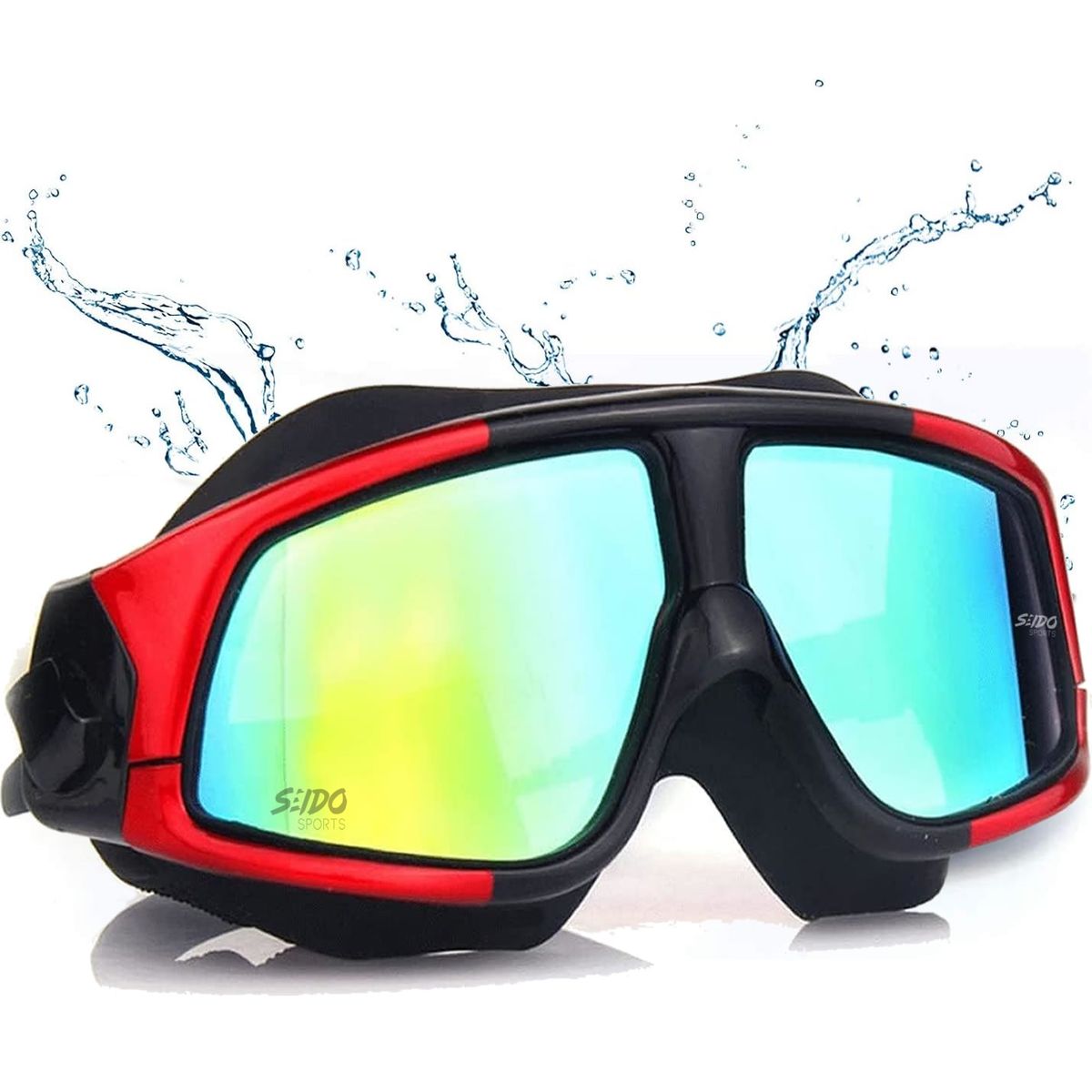 GENERICO - Gafas Natacion + Tapa Oidos + Nariguera + Estuche Piscina