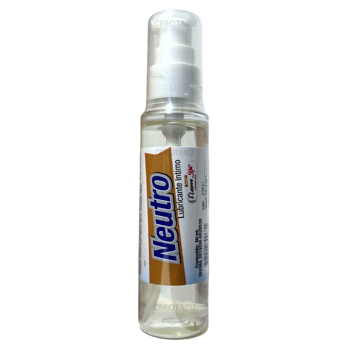 FLAVOR SEX - Lubricante Intimo Tipo Gel Neutro Flavor x60 mL