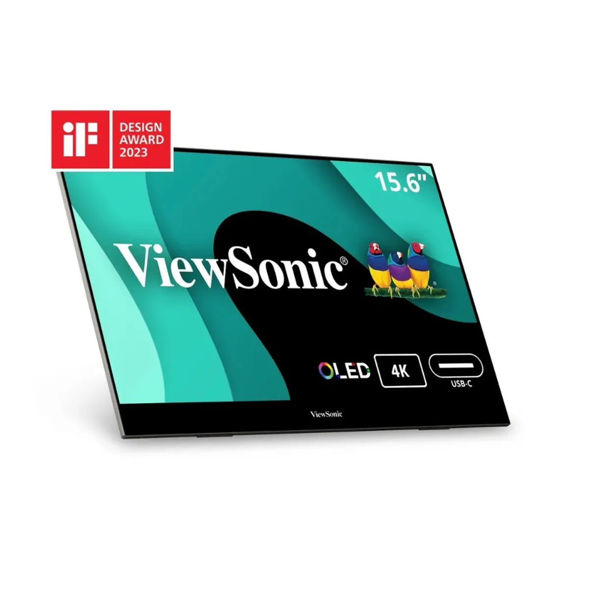 VIEWSONIC - Monitor Portátil Viewsonic Vx1655-4k Ips 15.6 Negro
