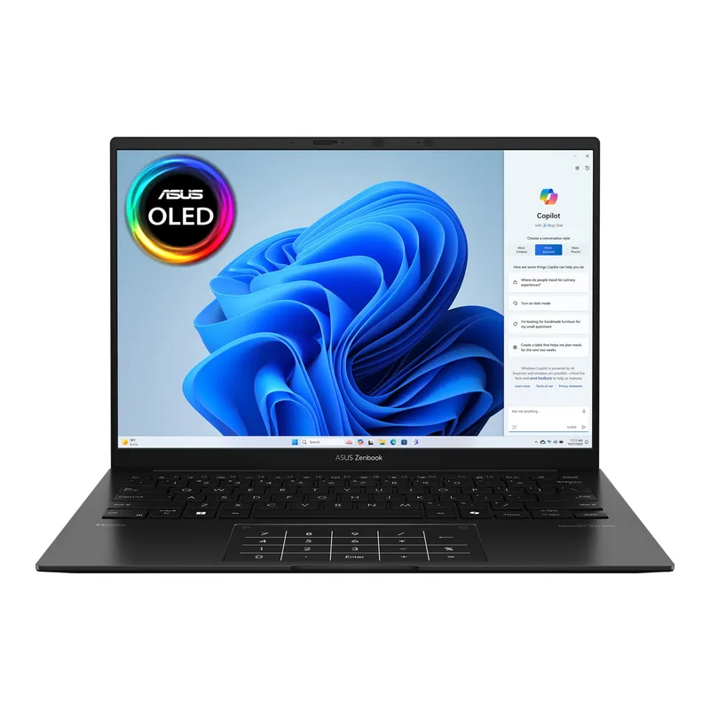 ASUS - Portatil ASUS Zenbook UM3406HA-QD107W AMD Ryzen 7 8840HS SSD 1 TB 16GB 14" OLED WUXGA Win 11 Home