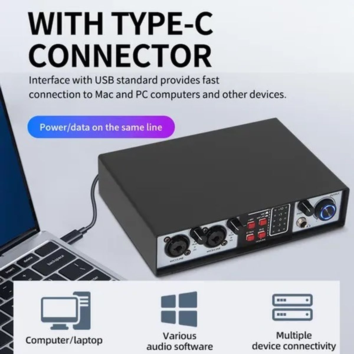 GENERICO - Mezclador De Audio 2 En 2 Salidas - Digital YX-X9858