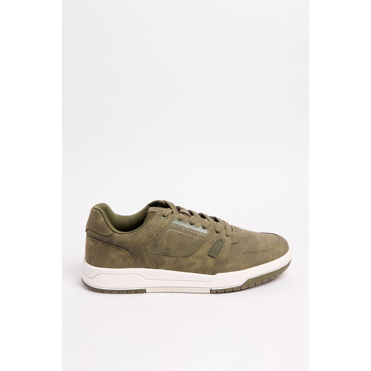 KOAJ - KOAJ Tenis casuales verdes oscuros con perforaciones Hombre