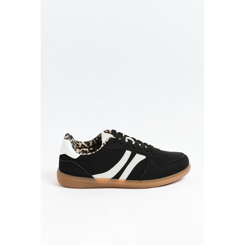 KOAJ - KOAJ Tenis unicolores tipo casuales con contrastes y perfora Mujer