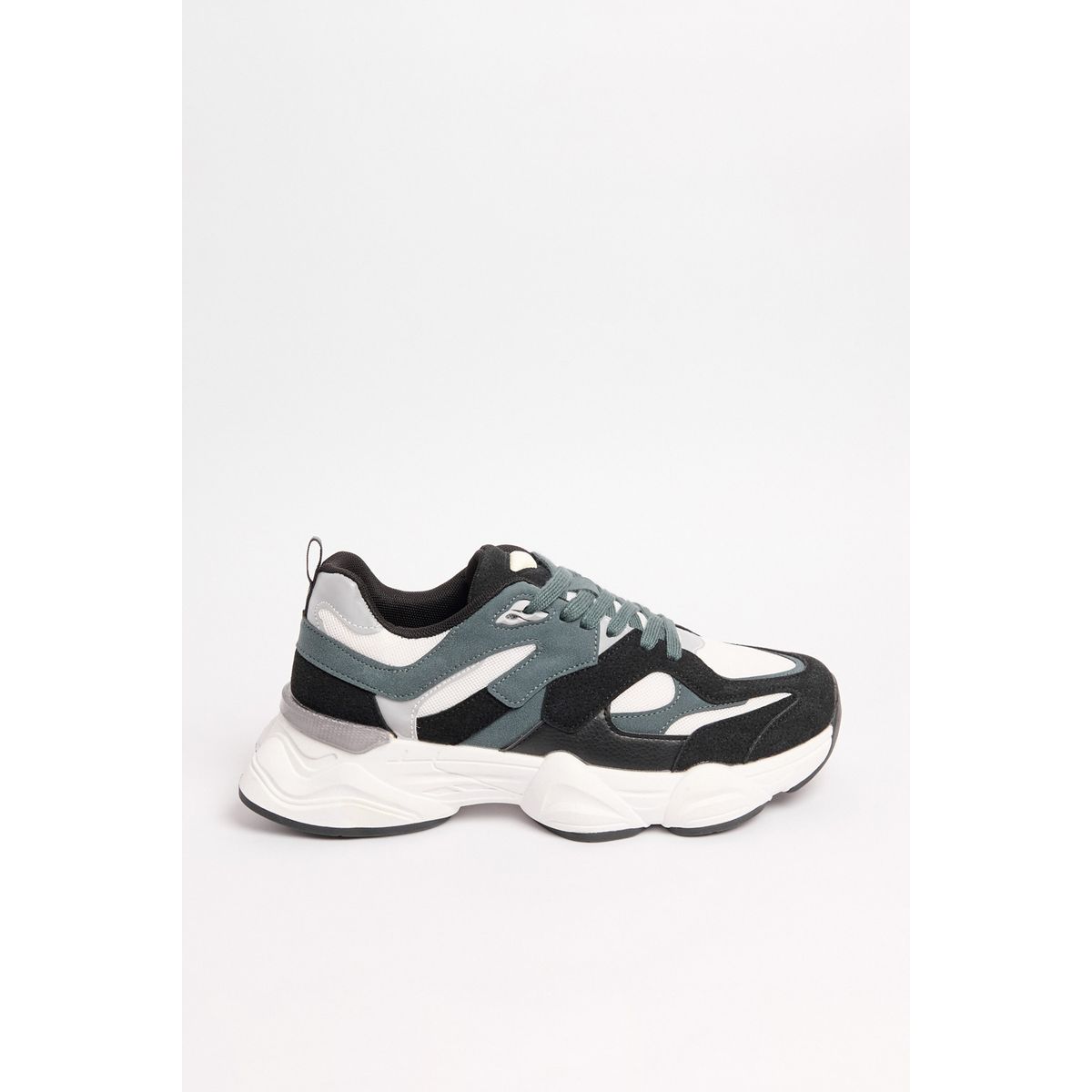 KOAJ - KOAJ Tenis verdes oscuros de plataforma con cortes en contra Hombre