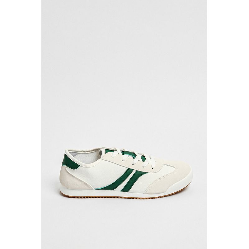KOAJ - KOAJ Tenis tipo casuales unicolores con contrastes laterales Mujer