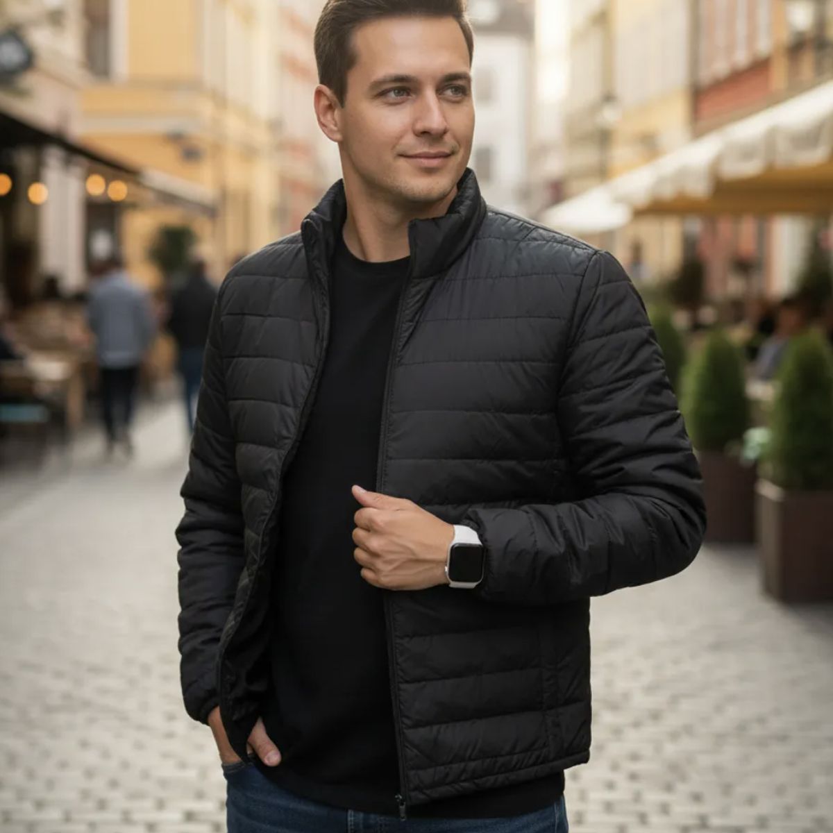 GENERICO - Chaqueta Hombre Invierno Acolchada Impermeable colores varios