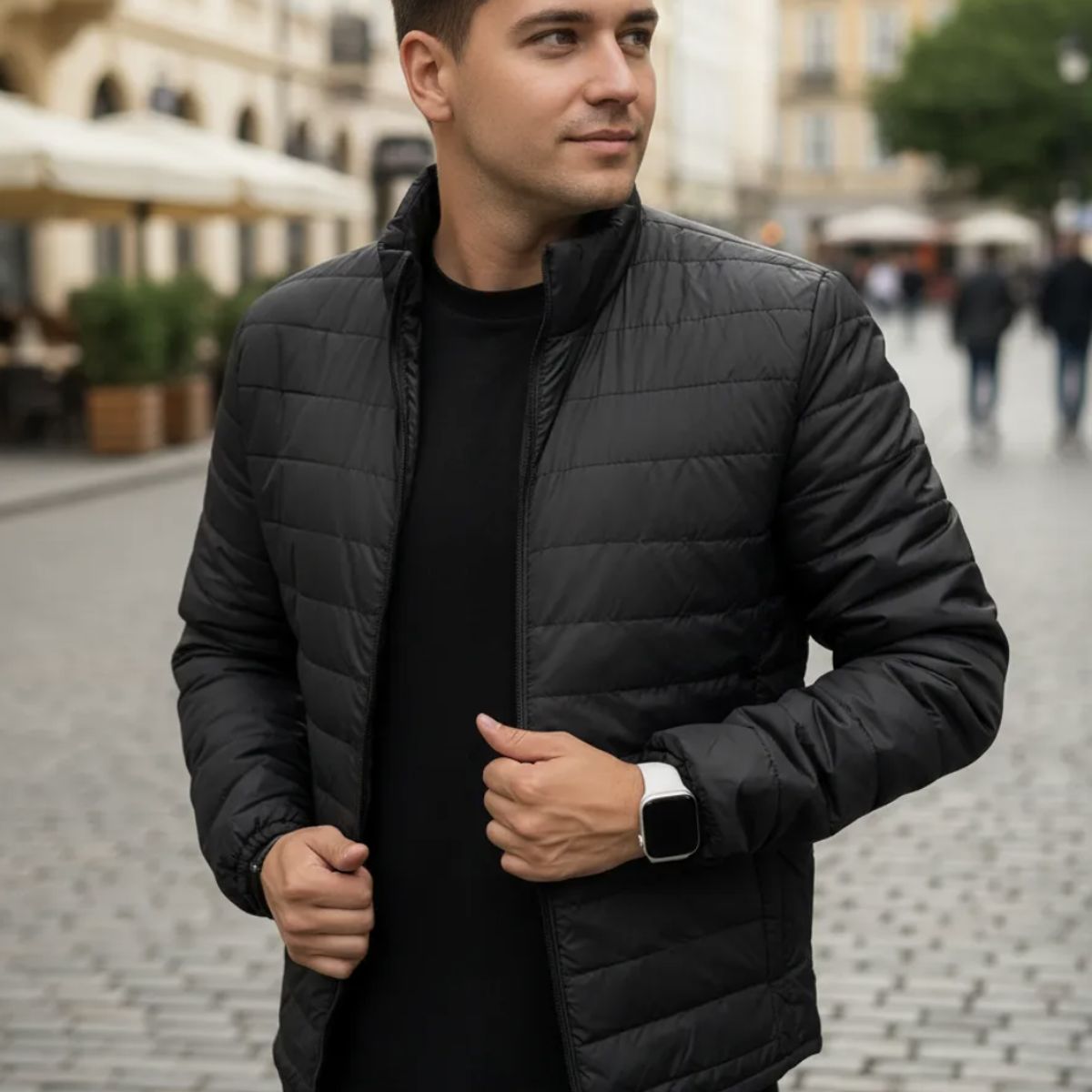GENERICO - Chaqueta Hombre Invierno Acolchada Impermeable colores varios