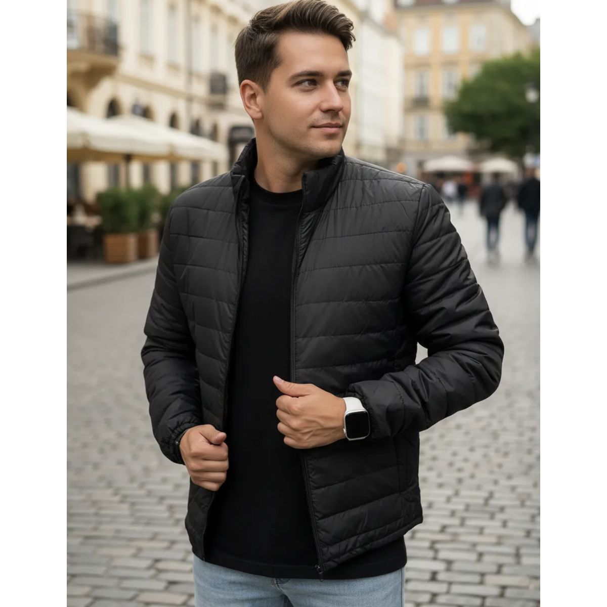 GENERICO - Chaqueta Hombre Invierno Acolchada Impermeable colores varios