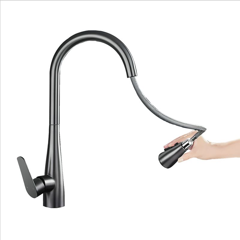 ECOTRADE FILTERS - Grifo Cocina Acero Inoxidable Mate Rociador Extensible 360°