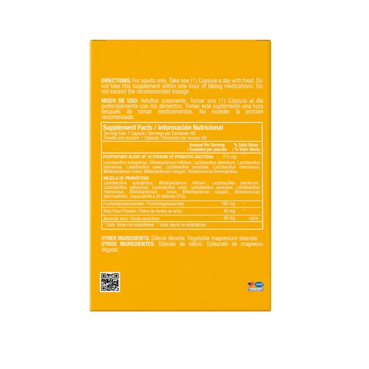 HEALTHY AMERICA - SUPLEMENTO PROBIOTICOS Y PREBIOTICOS X 60U ENTEROPHYLUS