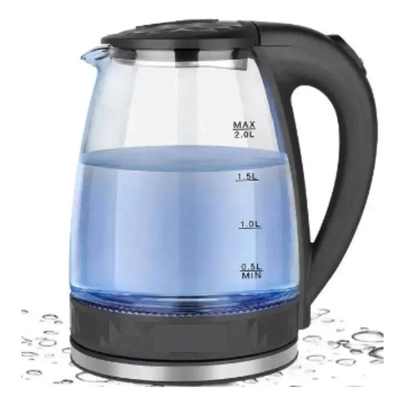 GENERICO - Jarra Hervidor Electrico Agua Tetera Cafetera Transparente