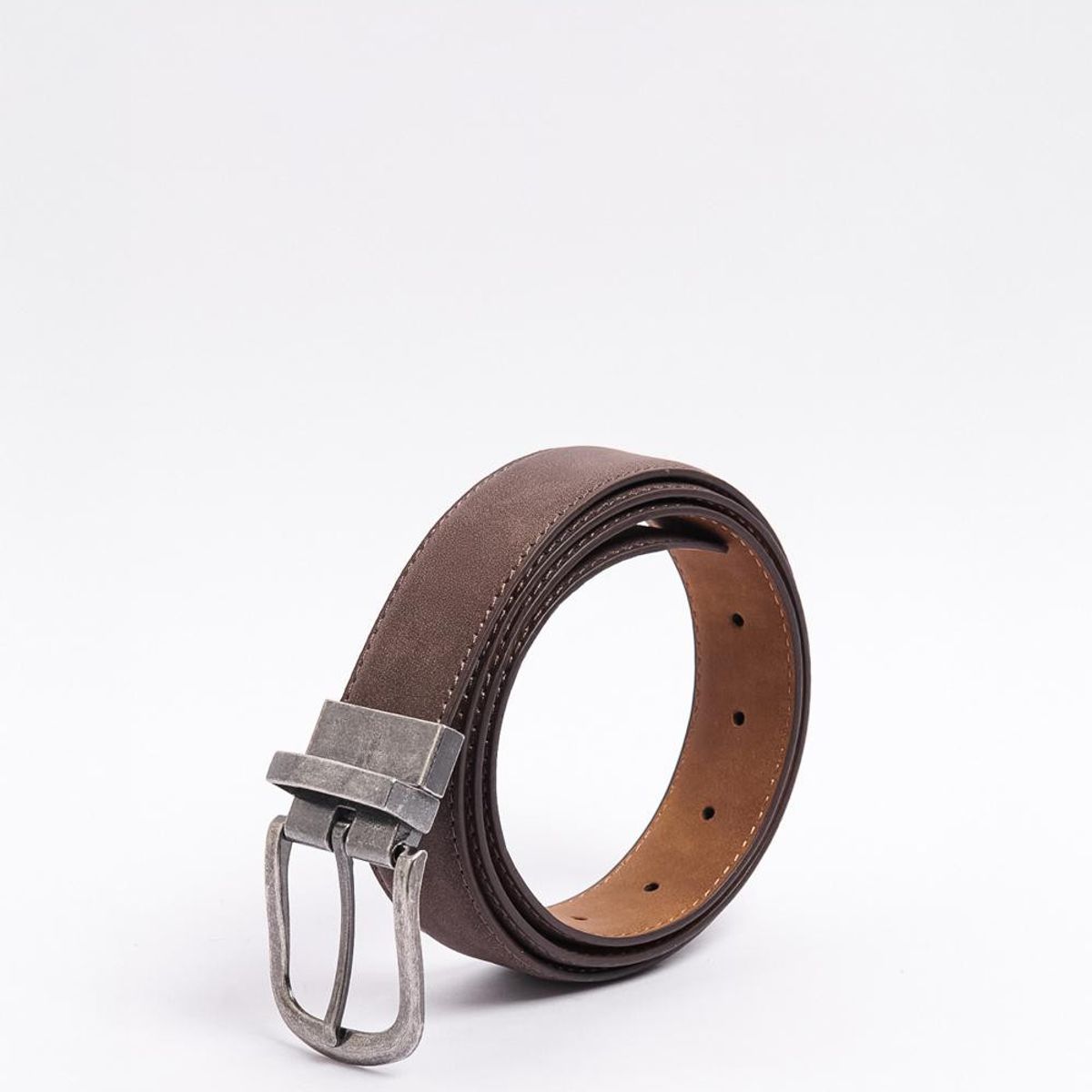 KOAJ - KOAJ Cinturón masculino marrón doble faz HOMBRE