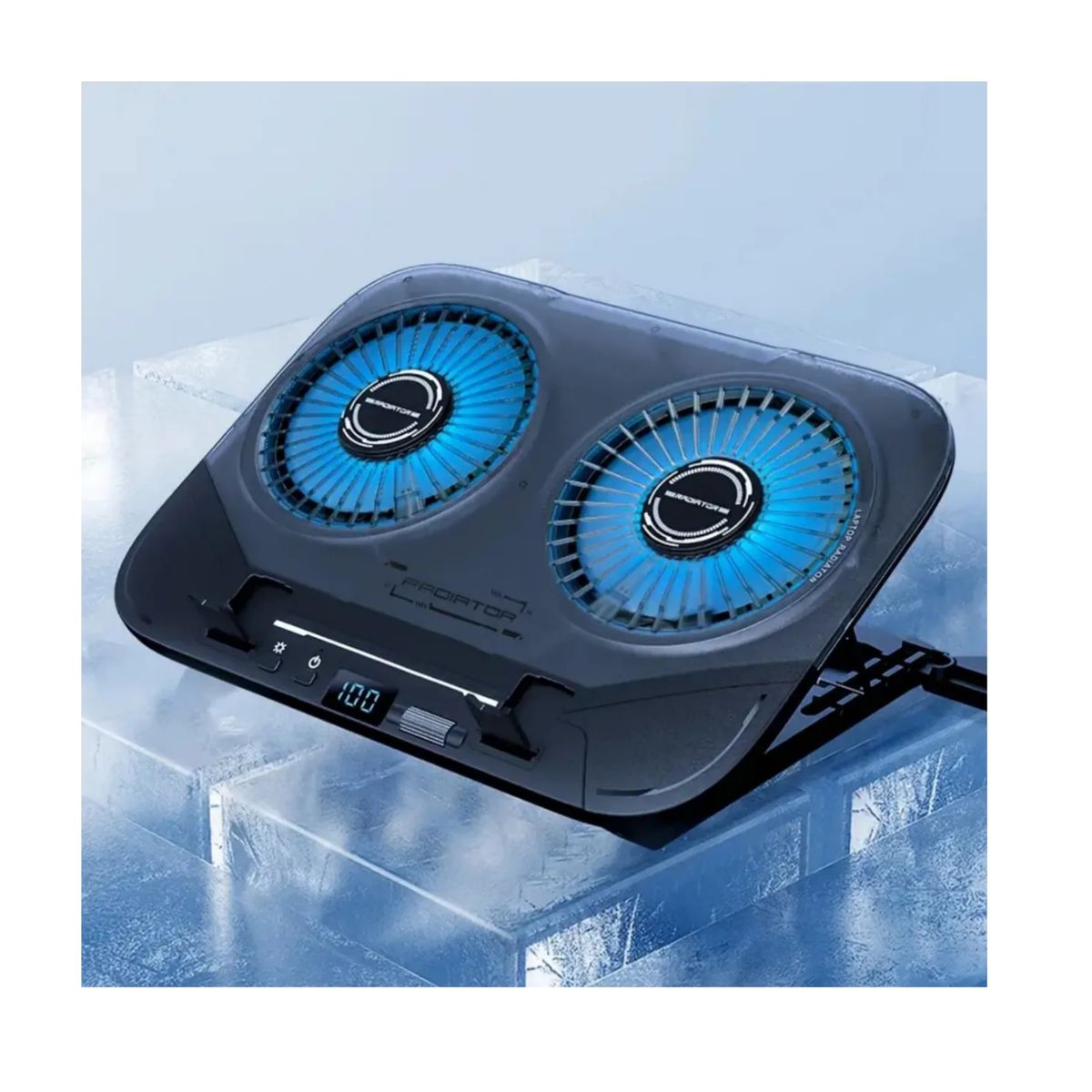 J&R - Base Soporte Refrigerante Portatil Rgb Jyr022 Placa De Cobre