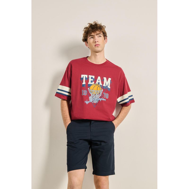 KOAJ - KOAJ Bermuda unicolor en dril para hombre cuenta con pretina Hombre