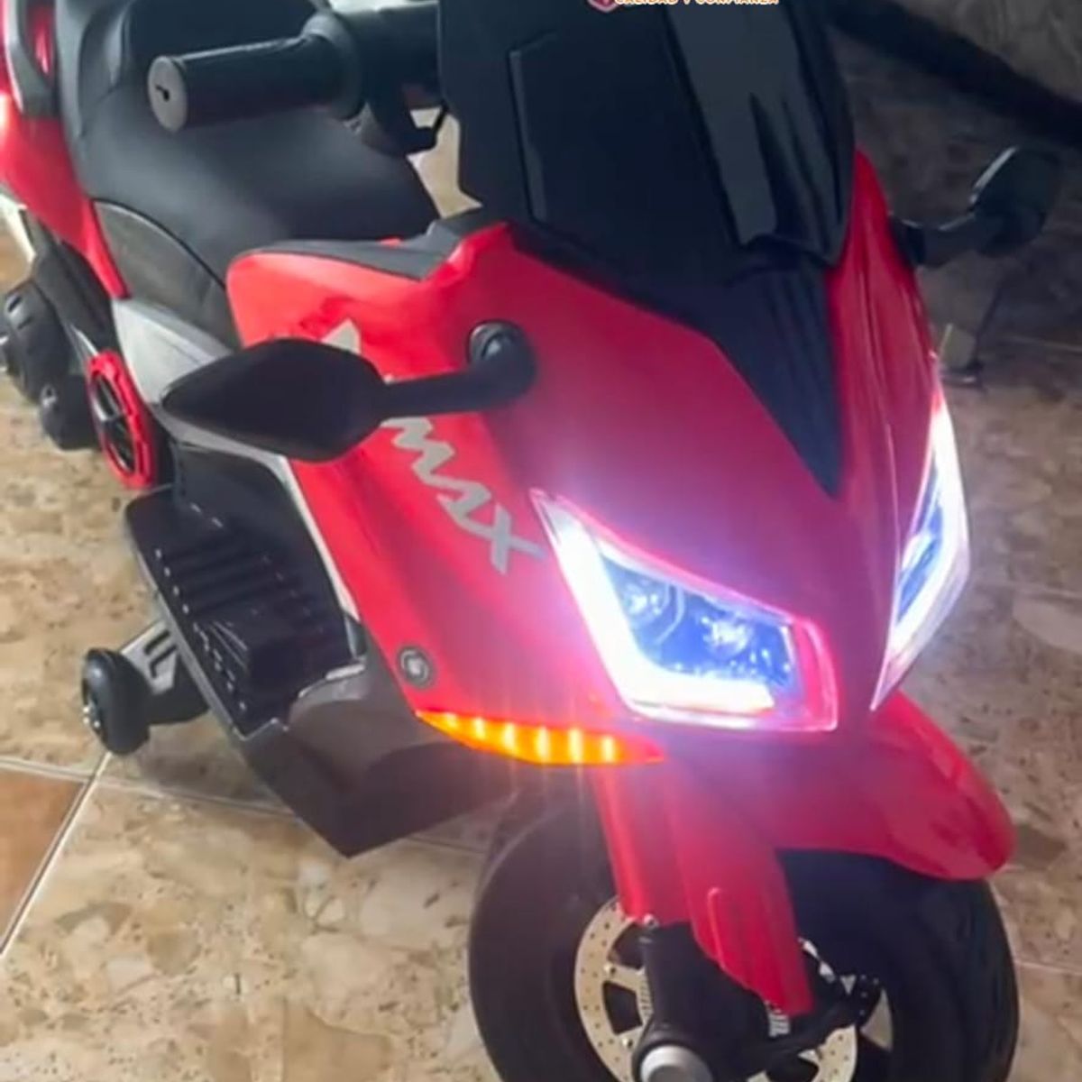 BEBESUNITA - Moto Eléctrica Nmax  para Niños de 1 a 8 Años