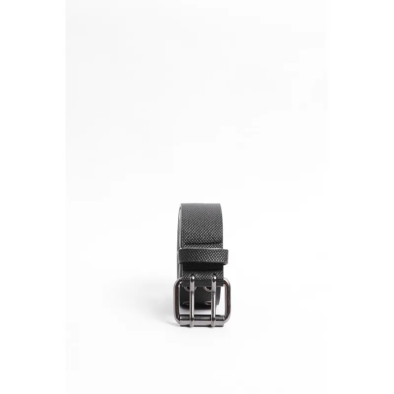 KOAJ - KOAJ Cinturón masculino, negro con taches metálicos Hombre