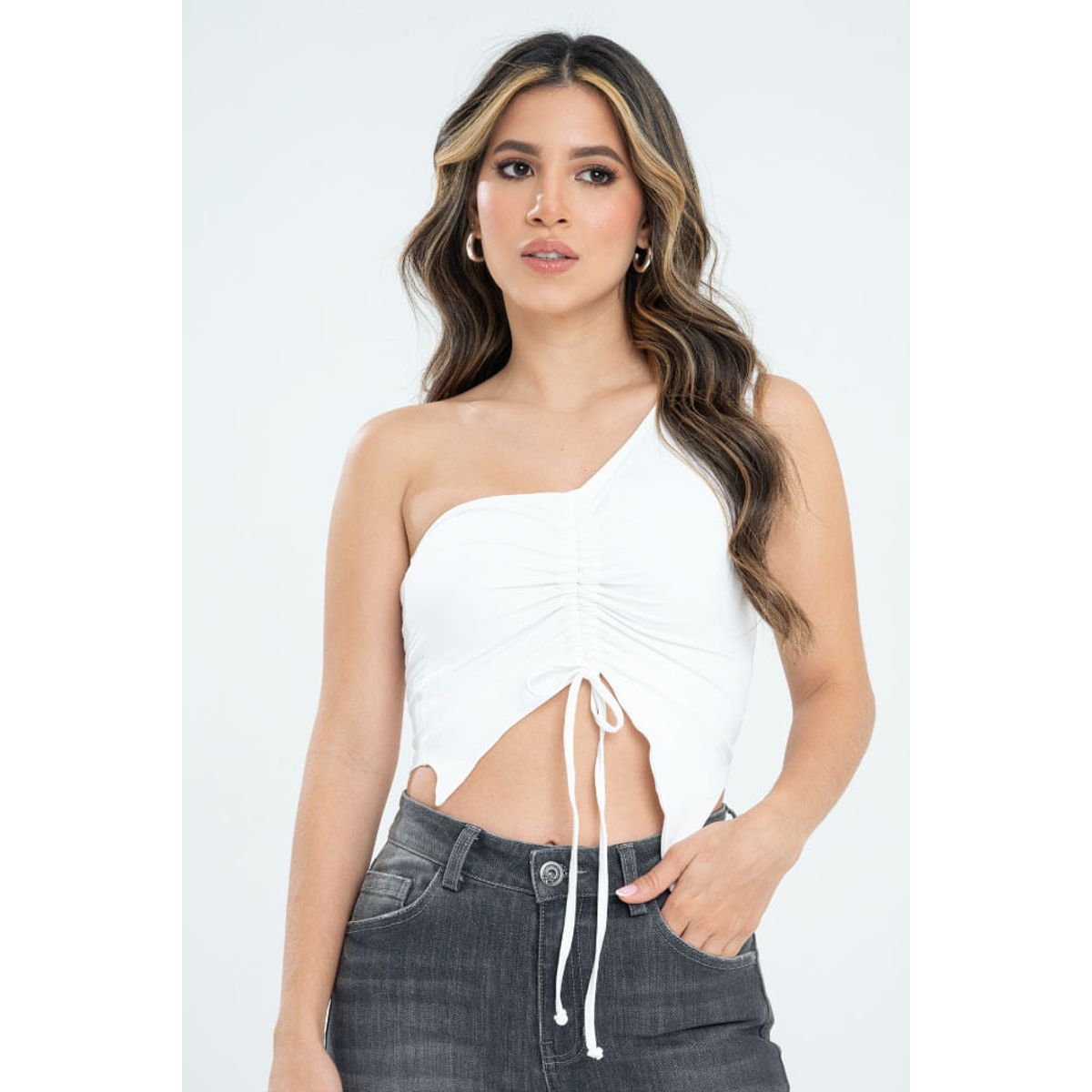 RAGGED - Crop top gissel Blanco crudo Ragged