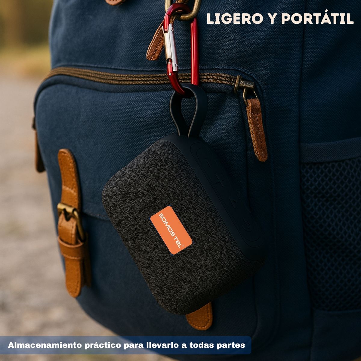 TECH - Parlante Portátil Somostel Bluetooth 5.0 Bocina Usb C