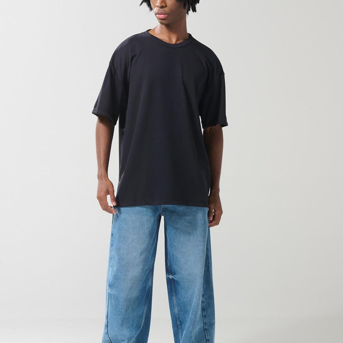 KOAJ - KOAJ Camiseta manga corta oversize con textura HOMBRE