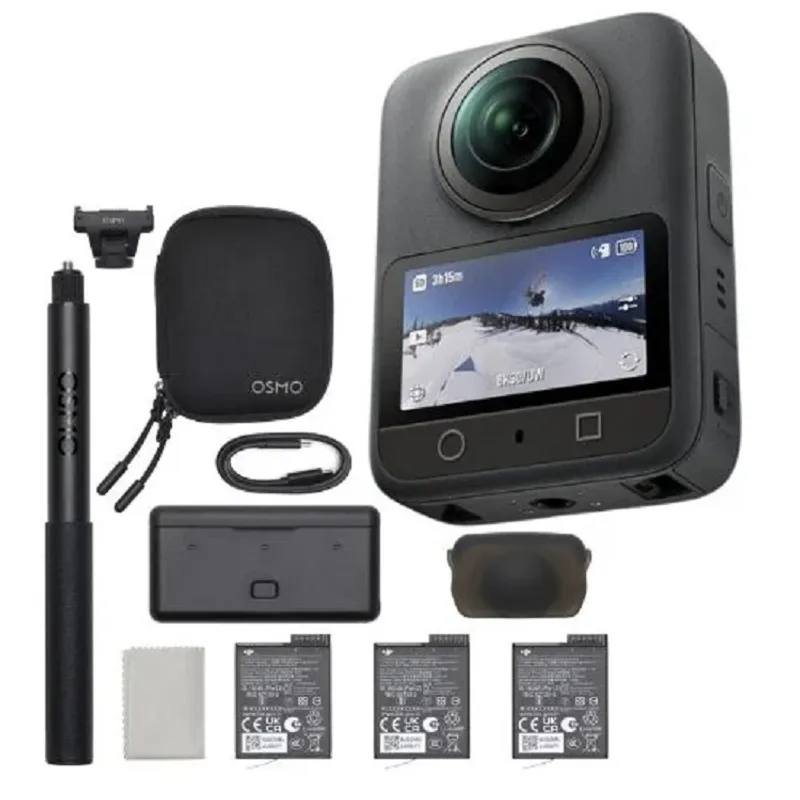 DJI - Cámara Dji Osmo 360 Adventure Combo, Color Negro