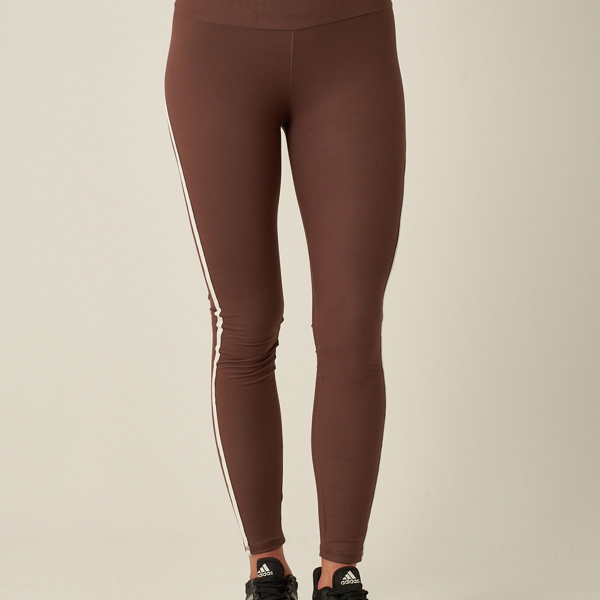 BELIFE - Leggings tiro alto café  para mujer