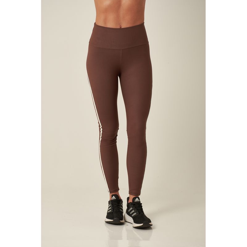 BELIFE - Leggings tiro alto café  para mujer
