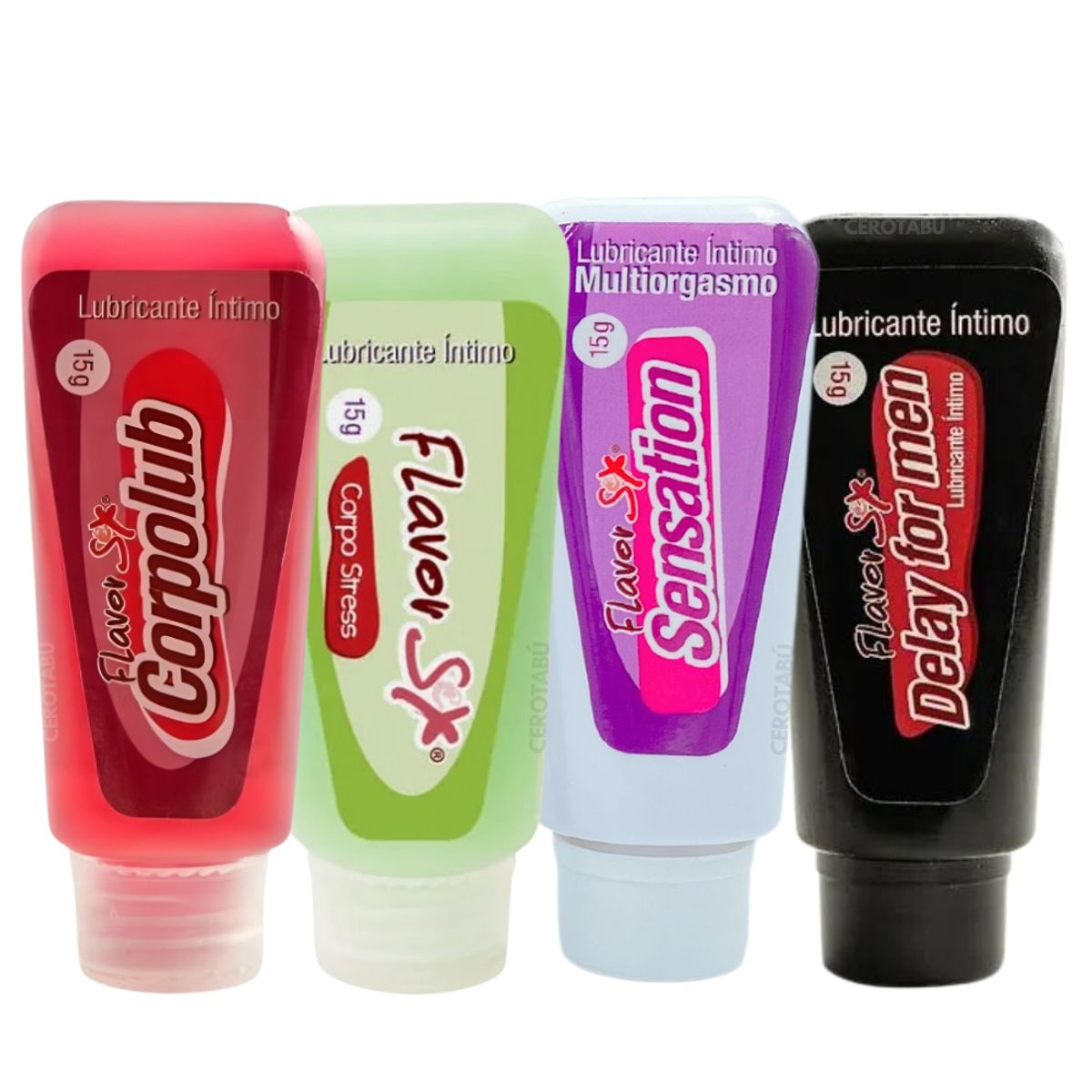 FLAVOR SEX - Kit Multiorgasmos + Retardante + Estrechante + Lubricante Anal