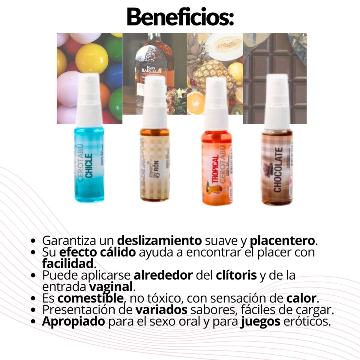 FLAVOR SEX - Lubricante Comestible + Retardante Sexual + Garganta Profunda