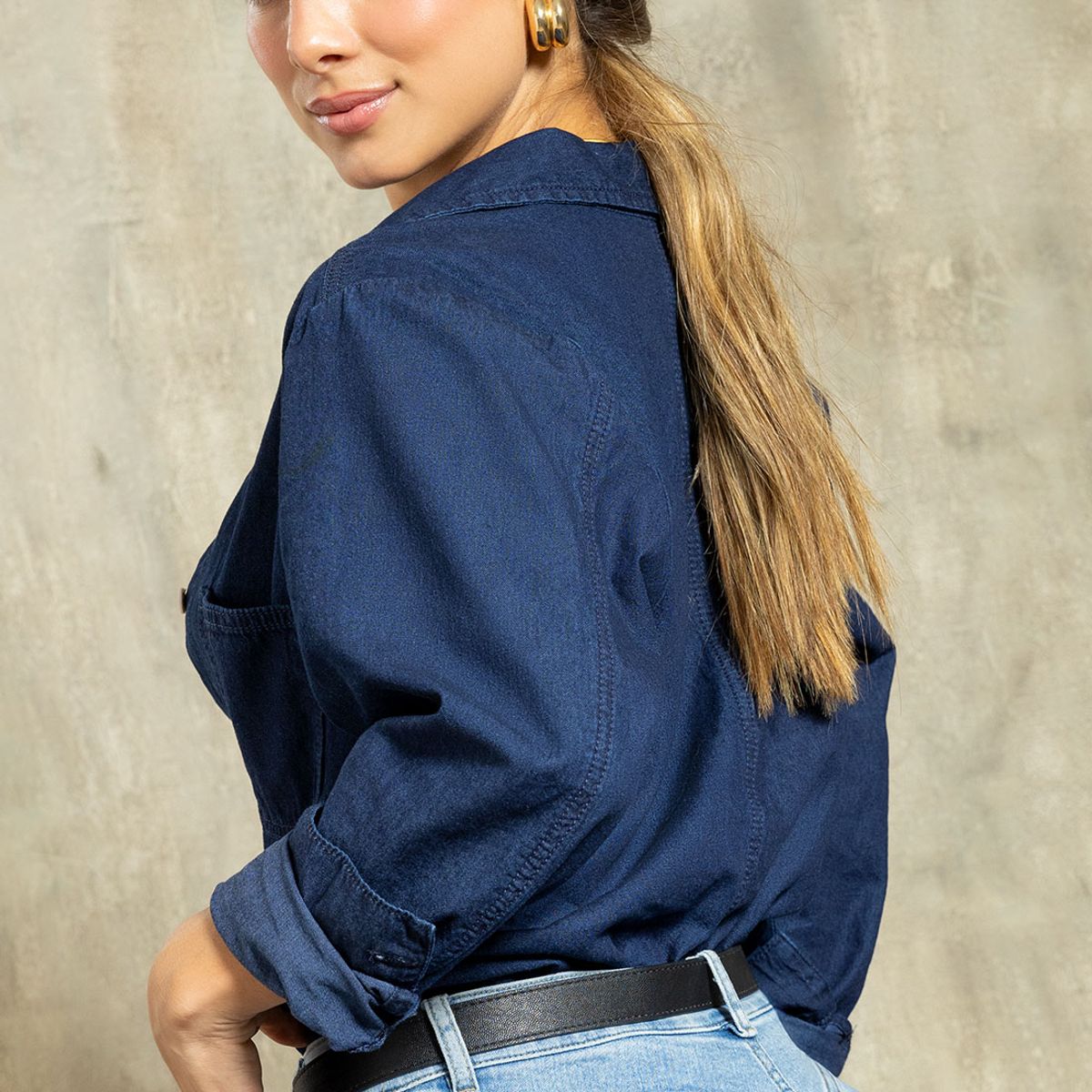 MARKETING PERSONAL - Camisa Mujer Azul Mp 111861