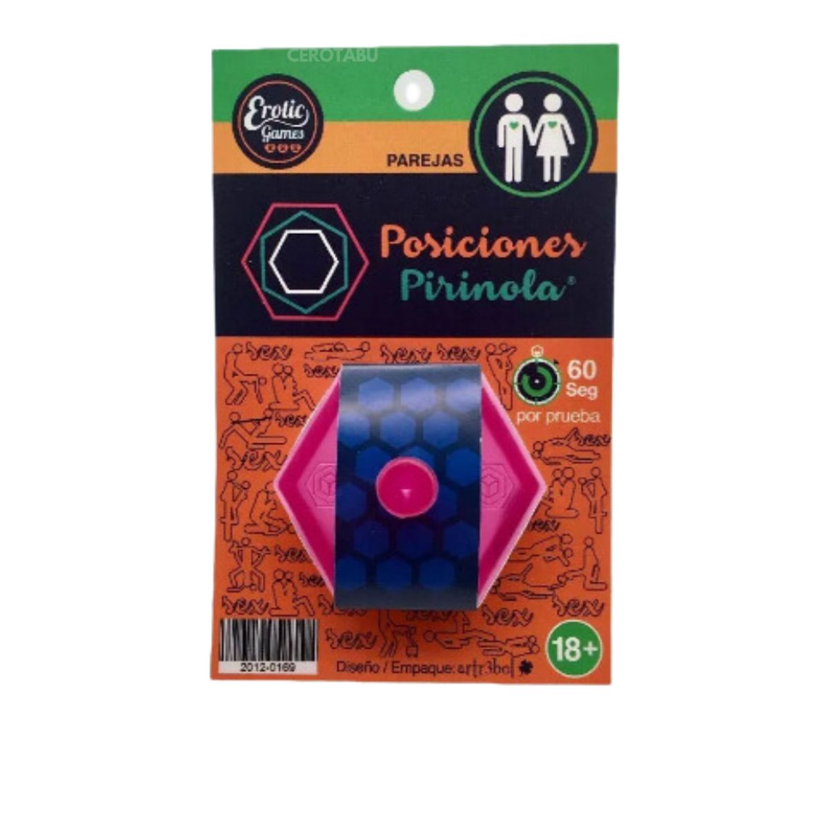 GENERICO - Juego De Mesa Adultos Pirinola Erótica Posiciones Parejas Hetero