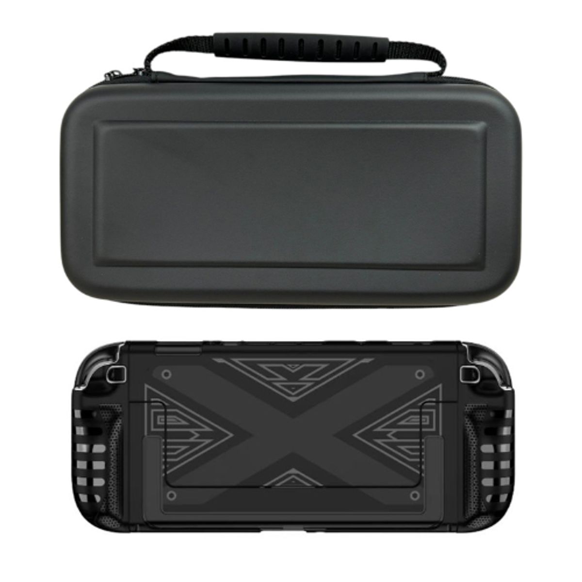 GENERICO - Estuche Liso + Acrilico Negro Compatible Con Switch 2