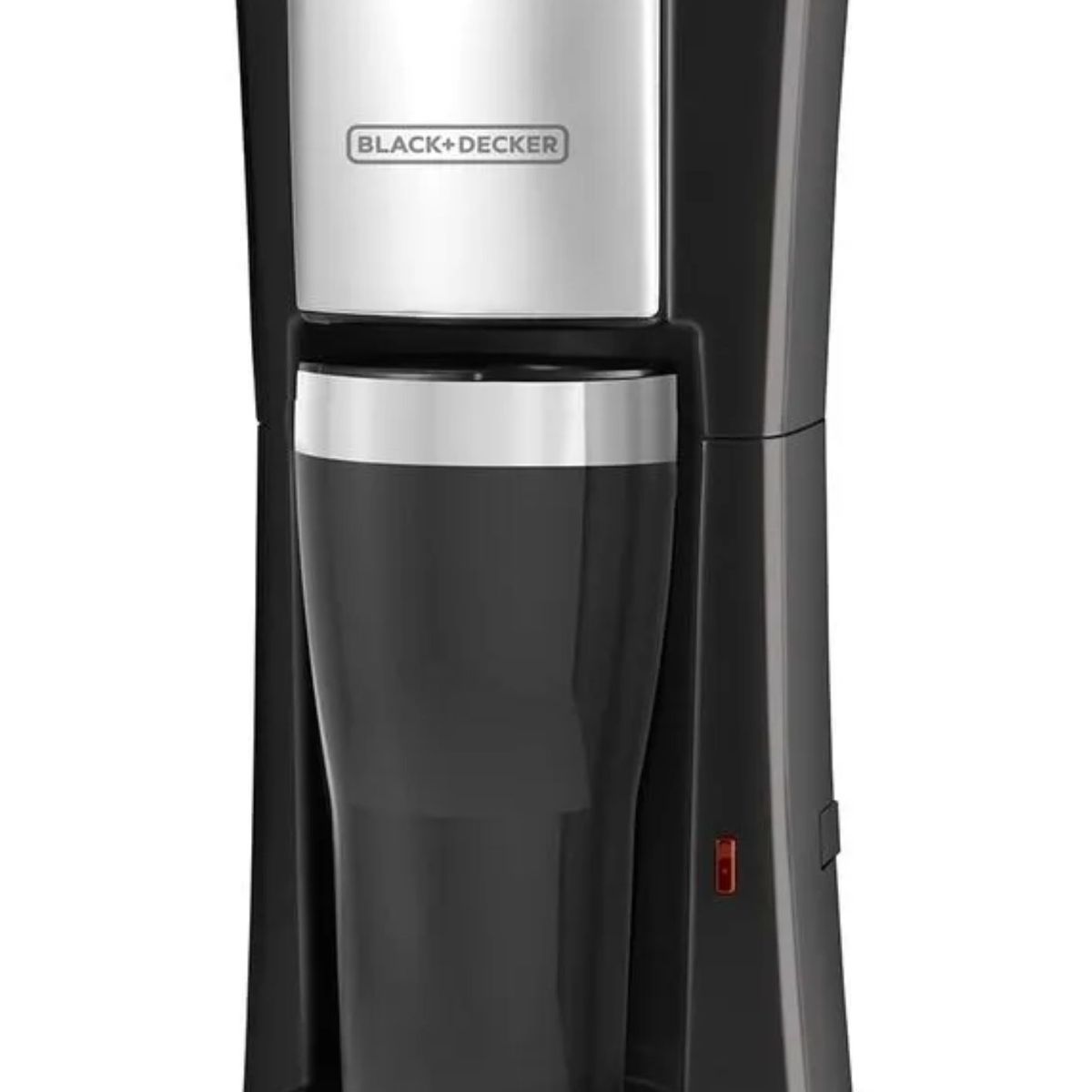 BLACK+DECKER - Cafetera individual con taza térmica Black+Decker