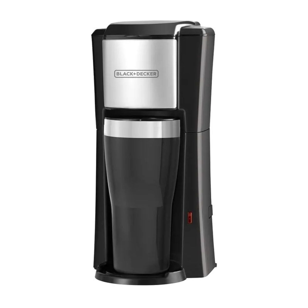 BLACK+DECKER - Cafetera individual con taza térmica Black+Decker