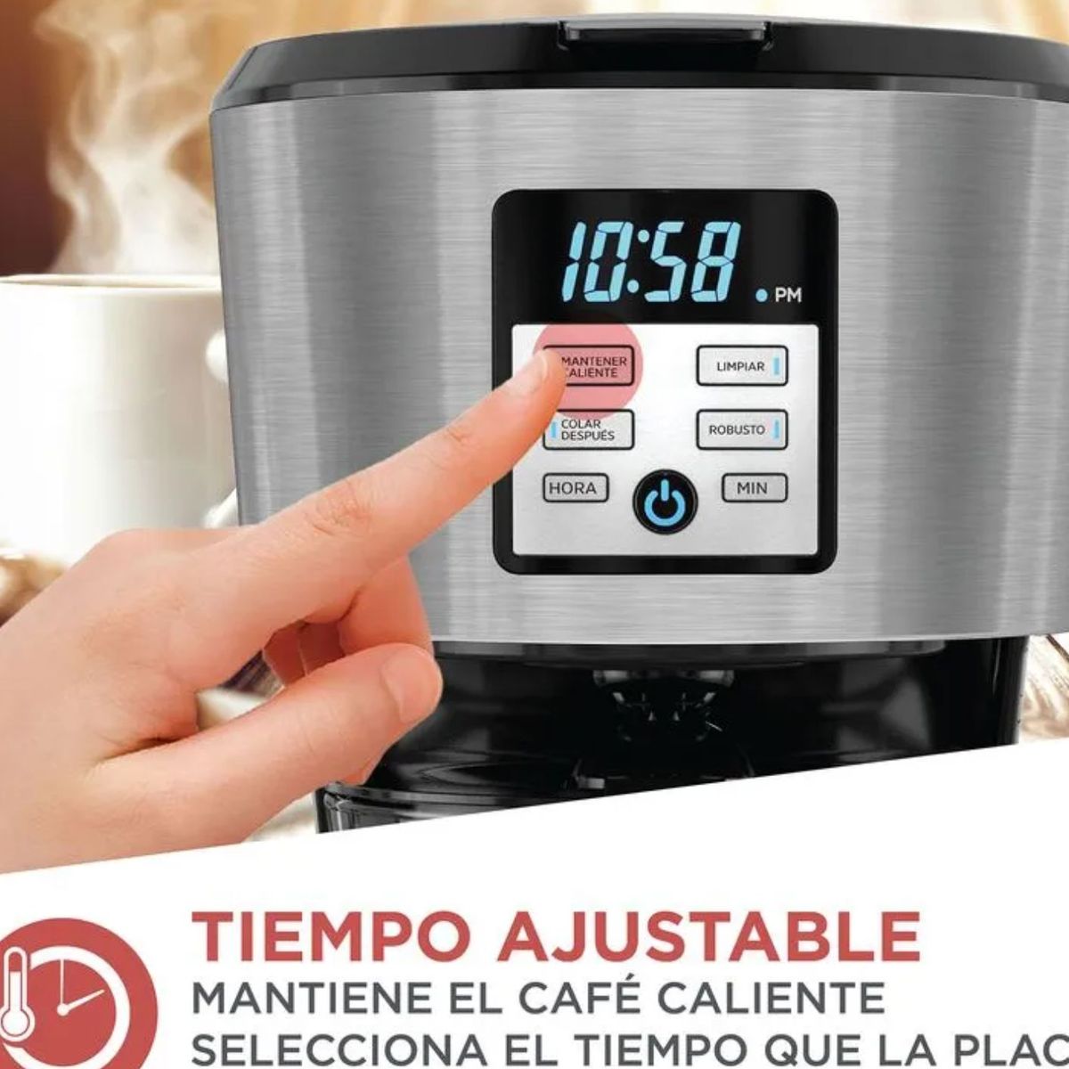 BLACK+DECKER - Cafetera Black+Decker Programable 12 tazas, Filtro