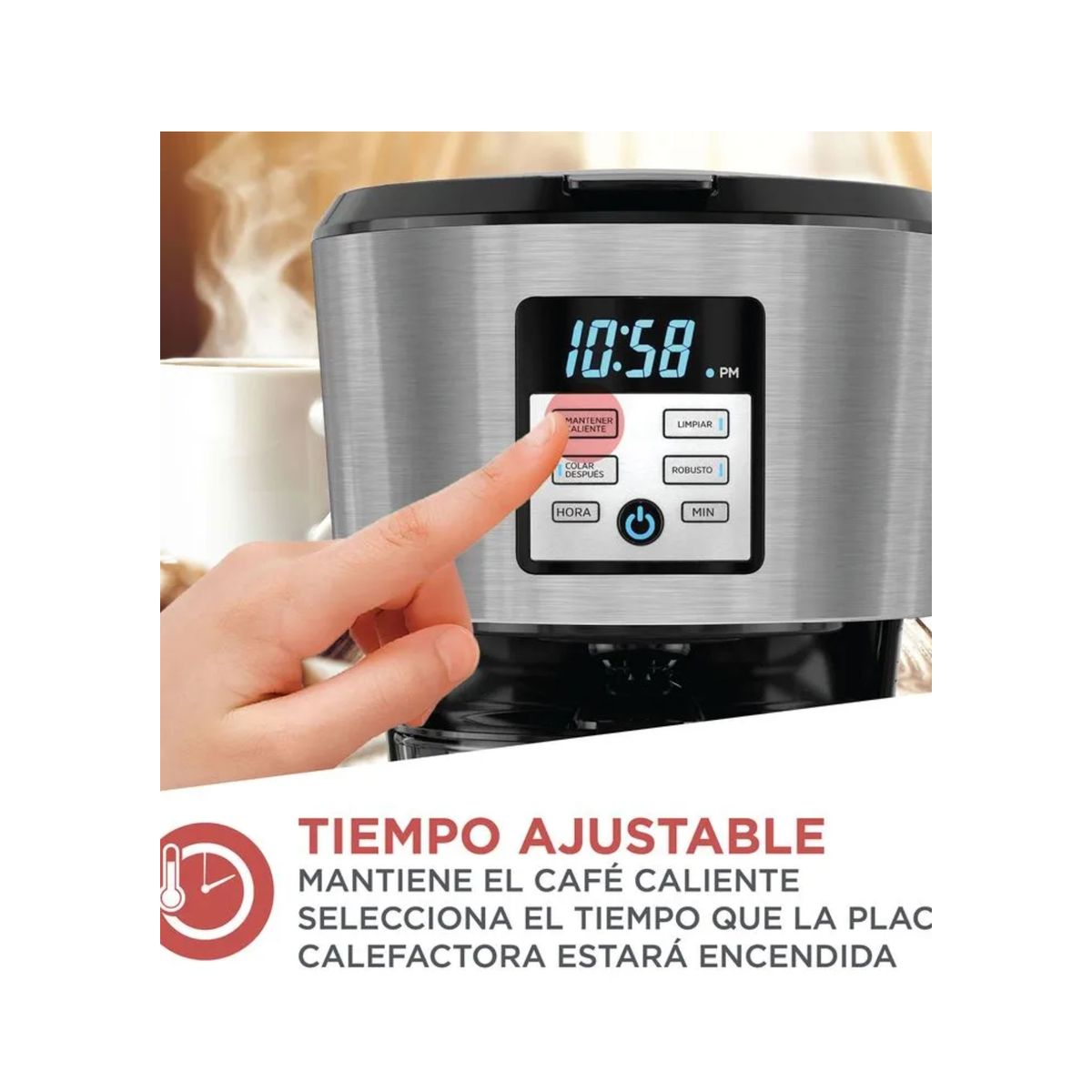 BLACK+DECKER - Cafetera Black+Decker Programable 12 tazas, Filtro