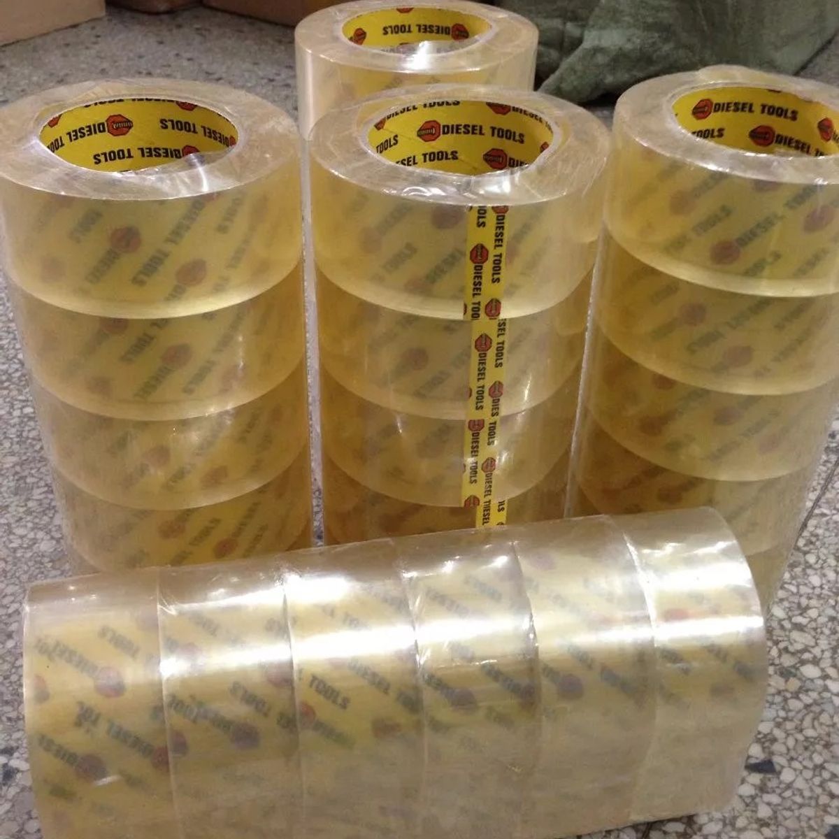 GENERICO - Cinta Adhesiva Gruesa Transparente X 6 Rollos De 274 Metros