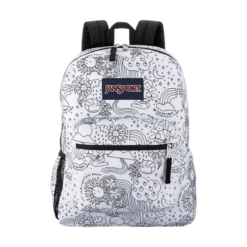 JANSPORT - Morral Jansport Cross Town Mujer-Negro/Blanco