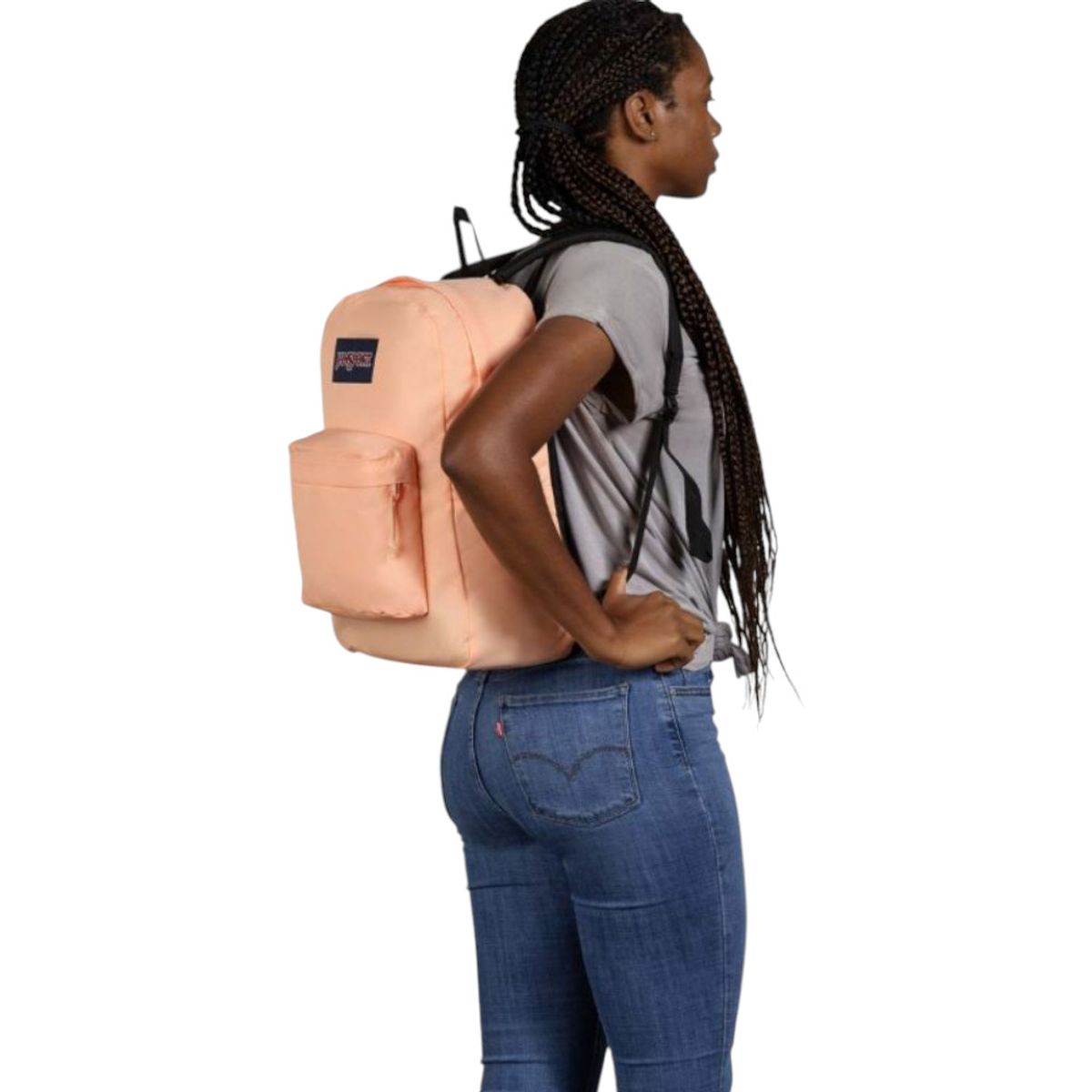 JANSPORT - Morral Jansport Superbreak Plus Mujer-Naranja/Negro