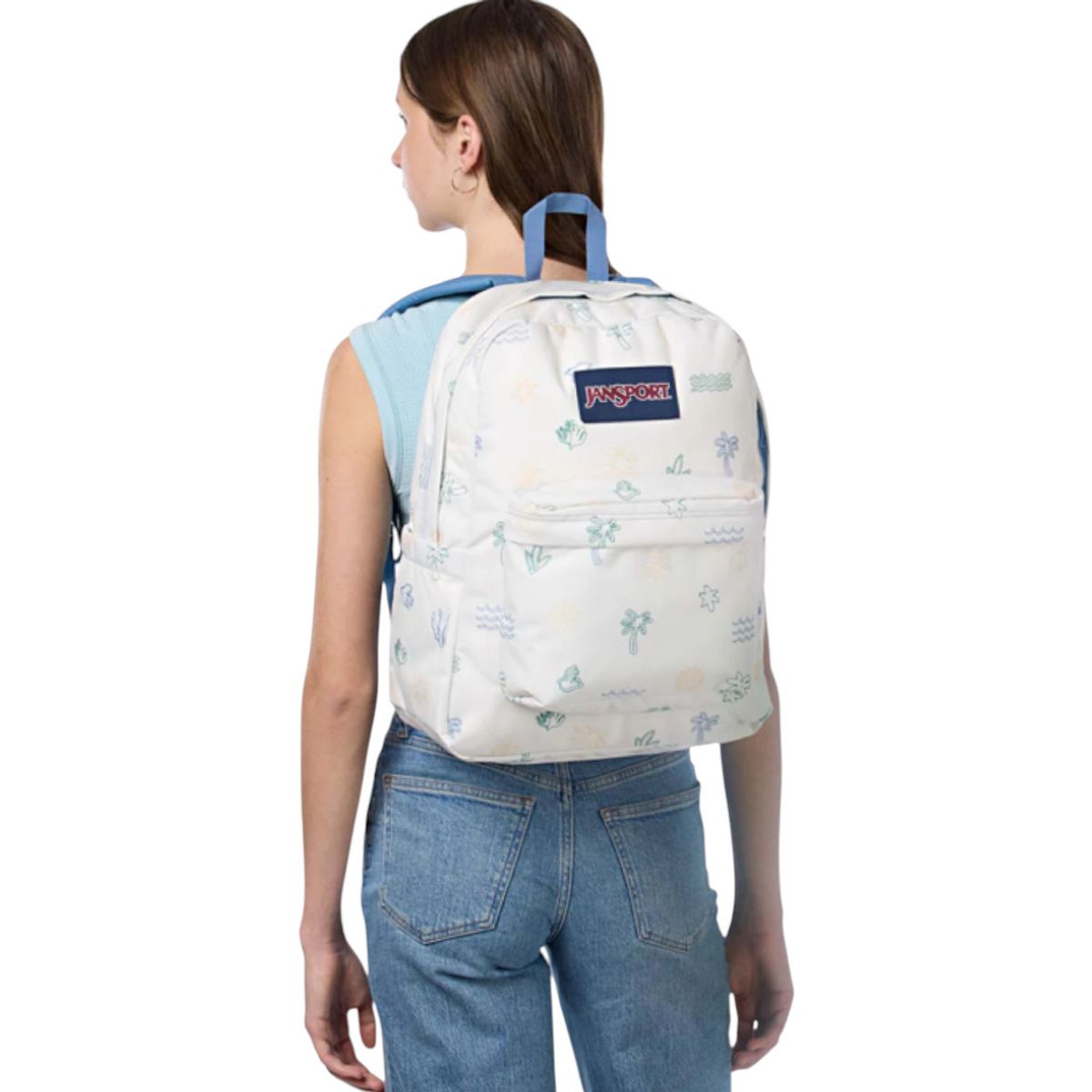JANSPORT - Morral Jansport Superbreak Plus Mujer-Blanco