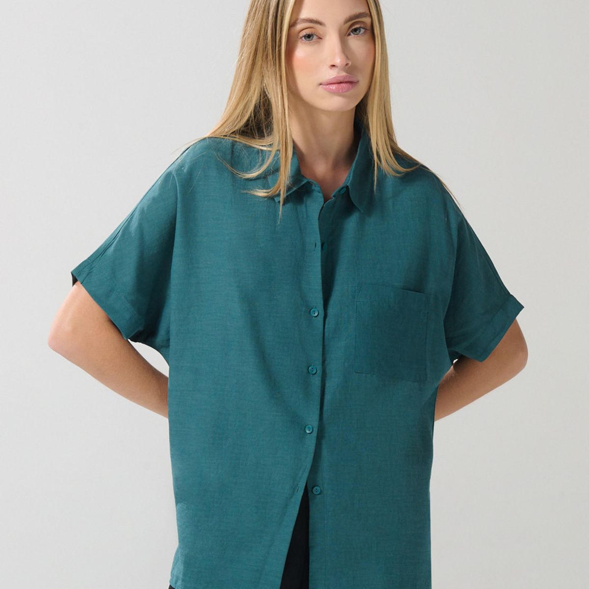 KOAJ - KOAJ BLUSA KOAJ CAMISERA HOMBRO RODADO Mujer