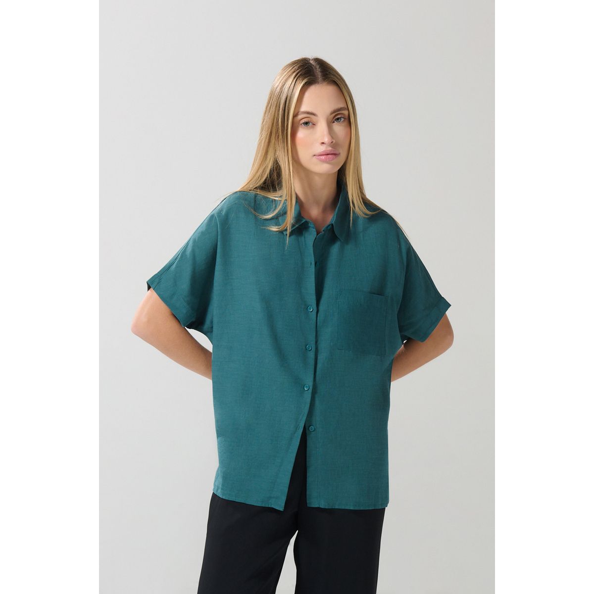 KOAJ - KOAJ BLUSA KOAJ CAMISERA HOMBRO RODADO Mujer