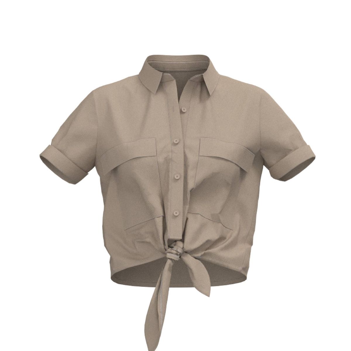 KOAJ - KOAJ BLUSA ESTAMPADA CON NUDO EN EL FRENTE. Mujer