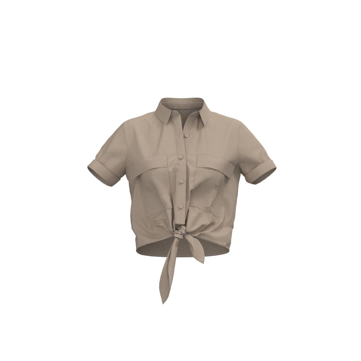 KOAJ - KOAJ BLUSA ESTAMPADA CON NUDO EN EL FRENTE. Mujer