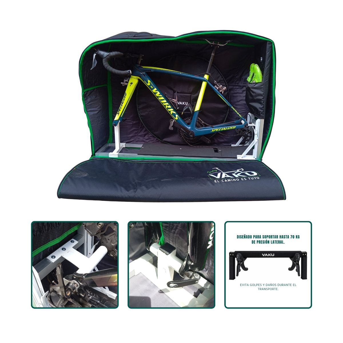 GENERICO - Maleta De Viaje Para Bicicleta Ruta