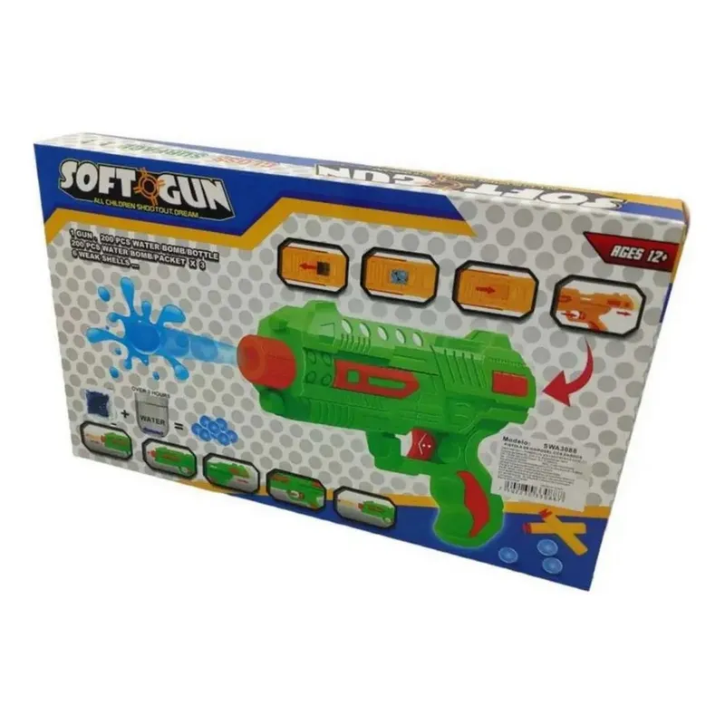 GENERICO - Pistola Lanza Dardos - Pelotas Hidrogel Nerf Interactivo