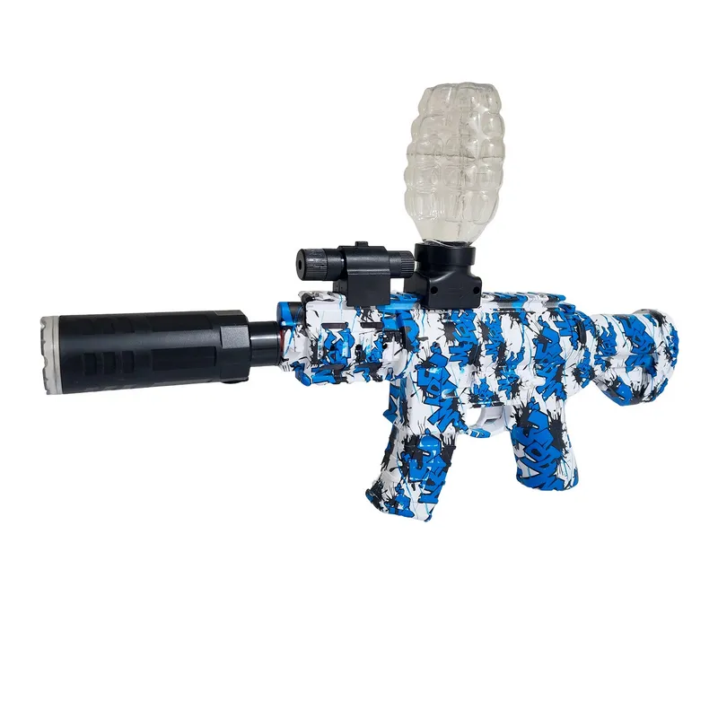 GENERICO - Pistola Ametralladora Lanza Dardos Nerf + Hidrogel Con Gafas